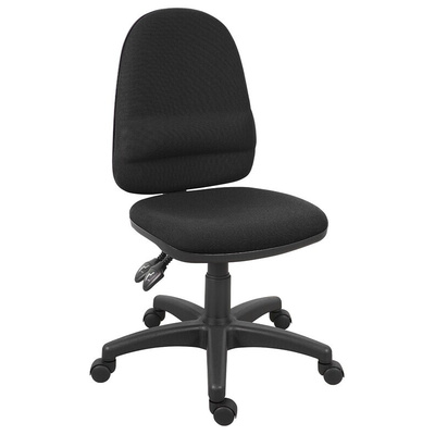 RS PRO Black Fabric Typist Chair