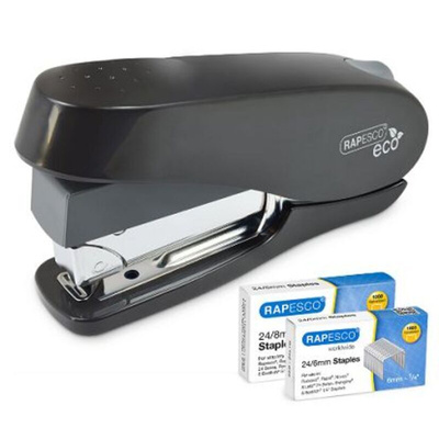 Rapesco 1466 Half Strip Stapler, 50 Sheet Capacity, 24/6 mm, 24/8 mm Staple Size