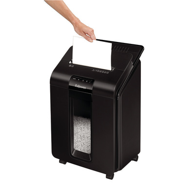 Fellowes AutoMax 100M 23L Mini Cut Shredder Credit Cards and Paper Clips, Shreds Staples