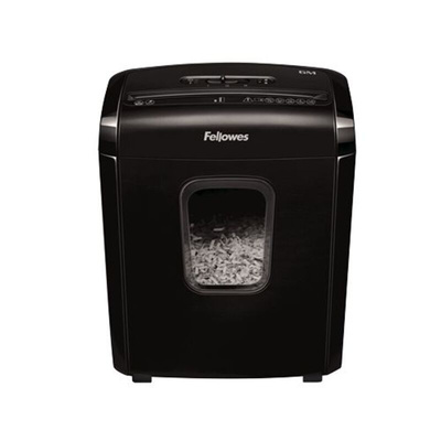 Fellowes Powershred 6M 13L Mini Cut Shredder Credit Cards and Paperclips, Shreds Staples