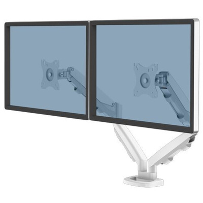 Fellowes Desk Mounting Monitor Arm for 2 x Screen, 39in Screen Size