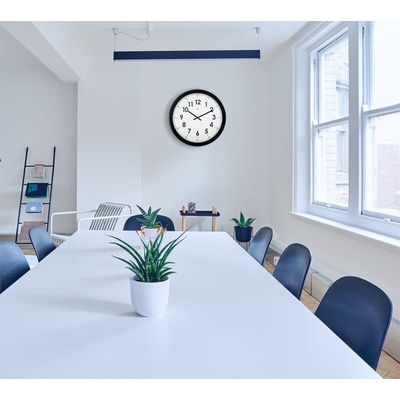 Orium Black Analog Wall Clock, 550mm Diameter