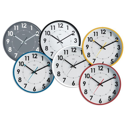 Orium Black Analog Wall Clock, 300mm Diameter