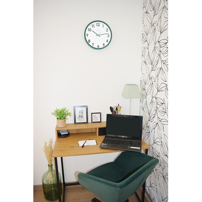 Orium Green Analog Wall Clock, 300mm Diameter