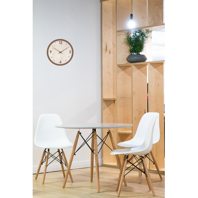 Orium Wood Analog Wall Clock, 300mm Diameter