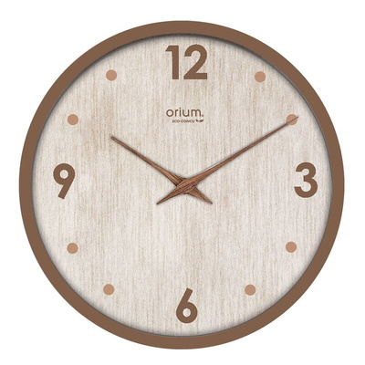 Orium Wood Analog Wall Clock, 300mm Diameter