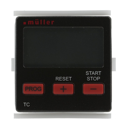 Muller Black Digital Desktop Timer 9 h 59 min 59.99 s