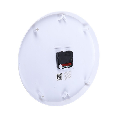 RS PRO White Analog Wall Clock, 300mm Diameter