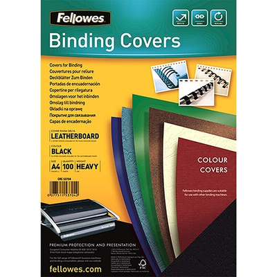 Fellowes Black A4 Binding Cover