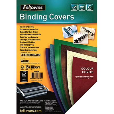 Fellowes White A4 Binding Cover