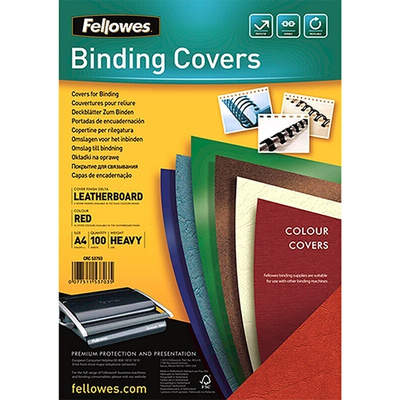 Fellowes Red A4 Binding Cover