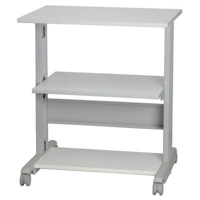 RS PRO 3 Shelf Printer Stand, 30kg Max. Load