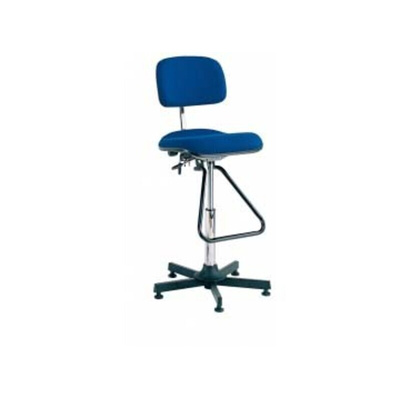 Bott Blue Vinyl Drafting Chair, 120kg Weight Capacity