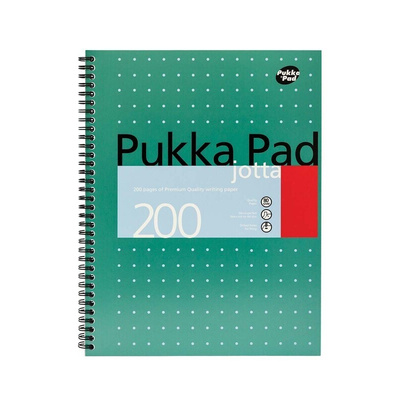 Pukka A4 Wirebound Hardcover Notepad, 100 Ruled Sheets