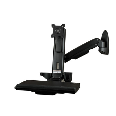 StarTech.com Wall Mounted Sit-Stand Desk, Max 24in Monitor, 1 Supported Display(s) With Extension Arm