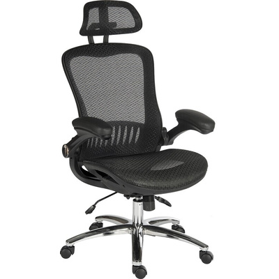 RS PRO Black Mesh Executive Chair, 150kg Weight Capacity