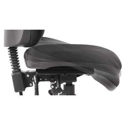 RS PRO Black Fabric Typist Chair
