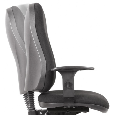 RS PRO Black Fabric Typist Chair
