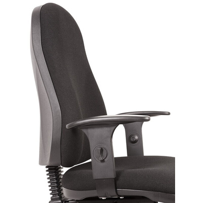 RS PRO Black Fabric Typist Chair