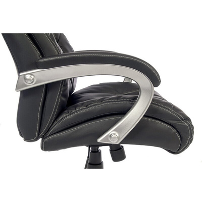 RS PRO Black Faux Leather Executive Chair