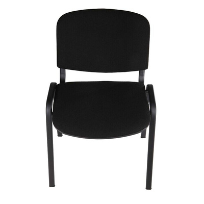 RS PRO Black Fabric Stacking Chair, 140kg Weight Capacity