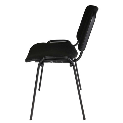 RS PRO Black Fabric Stacking Chair, 140kg Weight Capacity