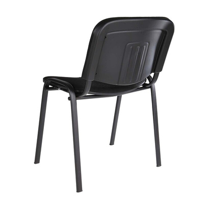 RS PRO Black Fabric Stacking Chair, 140kg Weight Capacity
