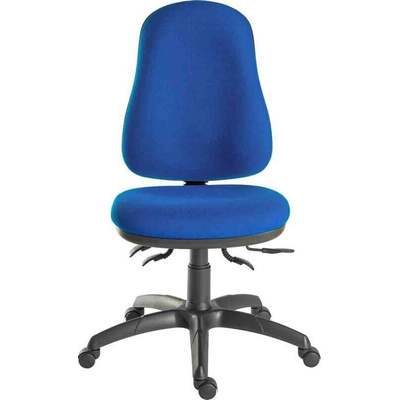 RS PRO Blue Fabric Typist Chair, 150kg Weight Capacity