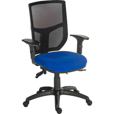 RS PRO Blue Fabric Typist Chair, 150kg Weight Capacity