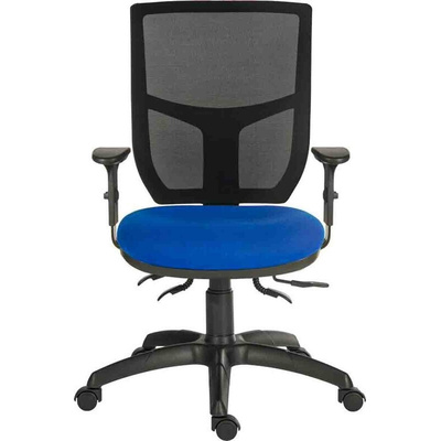 RS PRO Blue Fabric Typist Chair, 150kg Weight Capacity