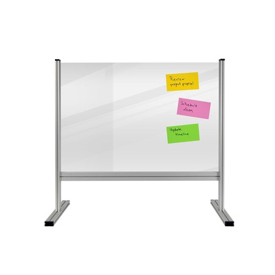 Legamaster Transparent Office Divider, 650mm Height, 800mm Width