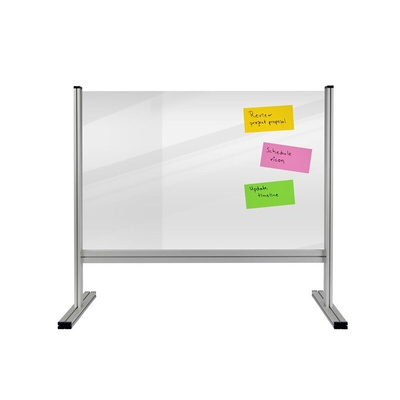 Legamaster Transparent Office Divider, 650mm Height, 1000mm Width