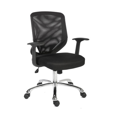 RS PRO Black Fabric Executive Chair, 100kg Weight Capacity