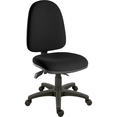 RS PRO Black Fabric Lab Chair, 120kg Weight Capacity