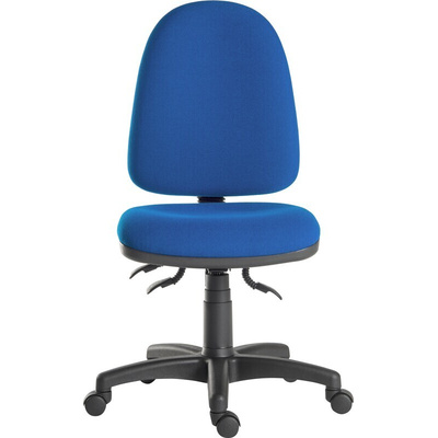 RS PRO Blue Fabric Lab Chair, 120kg Weight Capacity