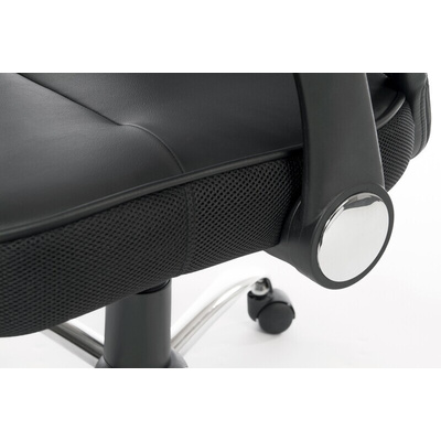 RS PRO Black Fabric Executive Chair, 110kg Weight Capacity