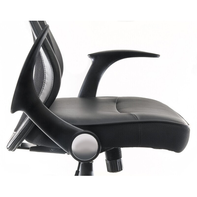 RS PRO Black Fabric Executive Chair, 110kg Weight Capacity