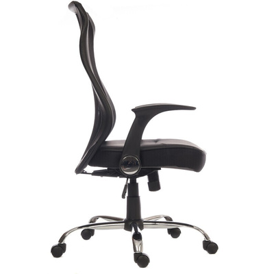 RS PRO Black Fabric Executive Chair, 110kg Weight Capacity