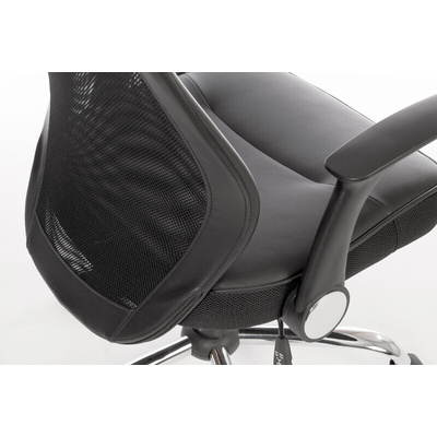 RS PRO Black Fabric Executive Chair, 110kg Weight Capacity