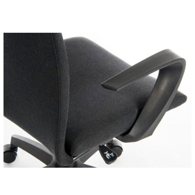 RS PRO Black Fabric Executive Chair, 120kg Weight Capacity