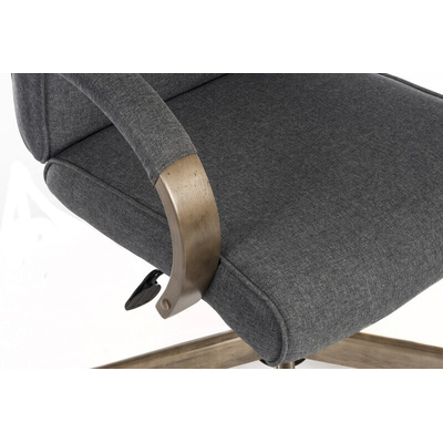 RS PRO Grey Fabric Executive Chair, 115kg Weight Capacity