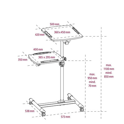 Hama Floor Projector Mount, 10kg Max Load