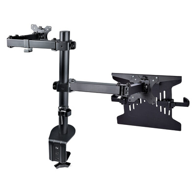 StarTech.com Desk Mounting Monitor Arm, Laptop Tray for 1 x Screen, 34in Screen Size