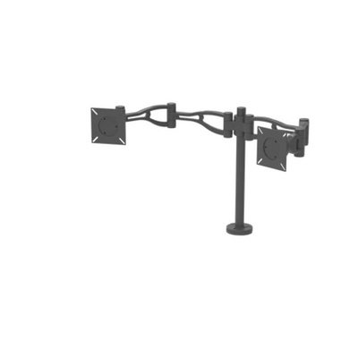 Fellowes Desk Mounting Monitor Arm for 2 x Screen, 26in Screen Size