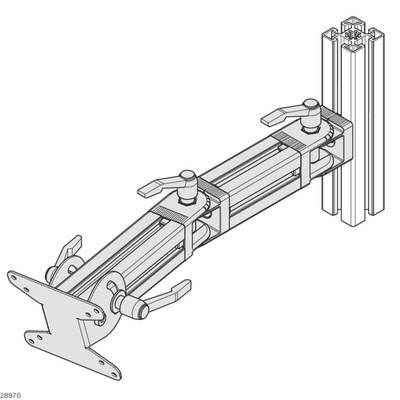 Bosch Rexroth Wall Mounting Monitor Wall Mount for 1 x Screen
