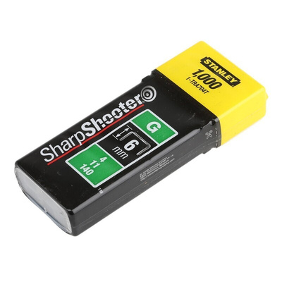 Stanley 6mm Staples 1000 Per pack