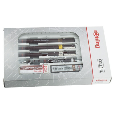 Rotring Black Isograph Pen Set, 0.25 → 0.5 mm Tip Size