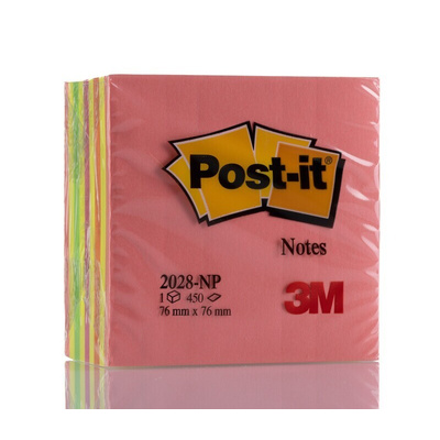 Post-It Pink Sticky Note, 76mm x 76mm