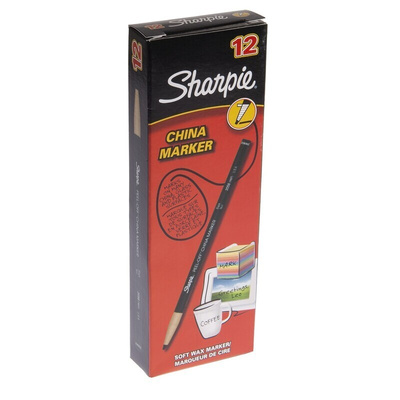 Sharpie Black China Marker, 12 Pack Quantity