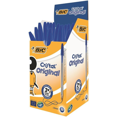Bic Blue Ball Point Pen, 1 mm Tip Size